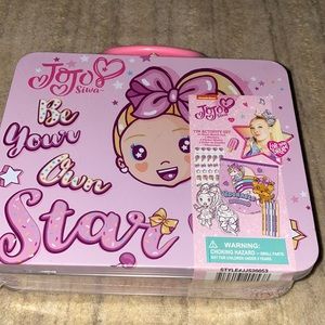 Jojo Siwa Tin Lunchbox Activity Set